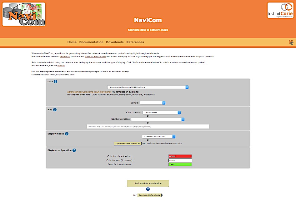 NaviCom homepage